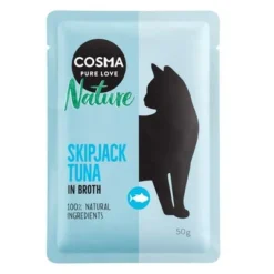 Cosma Nature Pouches Saver Pack 18 X 50g -Trixie || Savic || Hill's Science Plan Sales 104000 pla cosma nature skipjack 50g 6