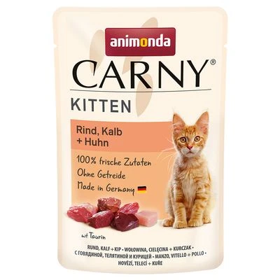Animonda Carny Kitten Pouch 12 X 85g 3 Animonda Carny Kitten Pouch 12 X 85g - Image 3