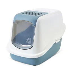 Savic Nestor Cat Litter Box -Trixie || Savic || Hill's Science Plan Sales 108496 pla savic katzentoilette nestor earthblue hs 01 7