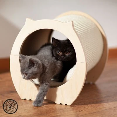 Natural Paradise Scratching Mat Cat Bed - Peony 4 Natural Paradise Scratching Mat Cat Bed - Peony - Image 4