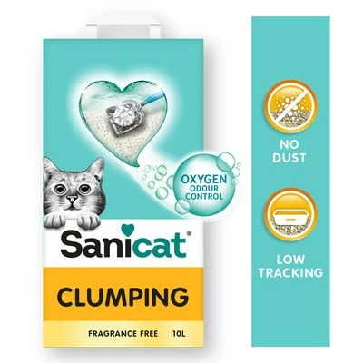 Sanicat Fragrance Free Clumping Cat Litter 1 Sanicat Fragrance Free Clumping Cat Litter