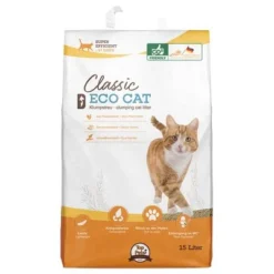 Classic Eco Cat Clumping Litter Made From Plant Fibers