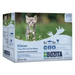 Bozita Kitten Chunks In Sauce Pouches 12 X 85g