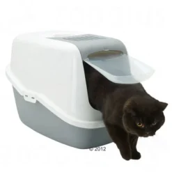 Savic Nestor Cat Litter Box -Trixie || Savic || Hill's Science Plan Sales 284046 savic katzentoilette nestorgrau katze 03 2012 4