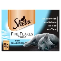 Sheba Pouches Fine Flakes Saver Pack 96 X 85g 13 Sheba Pouches Fine Flakes Saver Pack 96 X 85g -Trixie || Savic || Hill's Science Plan Sales 3065890099678 spi uk sheba pouches select slices mixed pack 12 x 85g fish collection in jelly 0