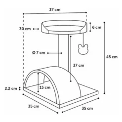 Flamingo Cat Tree Gene -Trixie || Savic || Hill's Science Plan Sales 348899 flamingo kratzbaum gene hs 03 2
