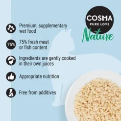 Cosma Nature Pouches Saver Pack 18 X 50g -Trixie || Savic || Hill's Science Plan Sales 3 cosma nature 8 1