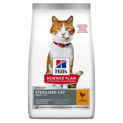 Hill's Science Plan Sterilised Cat Young Adult Chicken 2 Hill's Science Plan Sterilised Cat Young Adult Chicken - Image 2