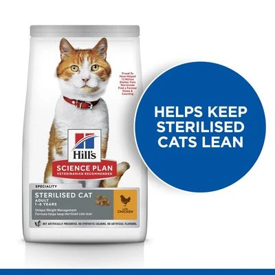 Hill's Science Plan Sterilised Cat Young Adult Chicken 6 Hill's Science Plan Sterilised Cat Young Adult Chicken - Image 6