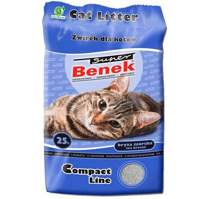 Super Benek Compact Sea Breeze Scented Cat Litter 2 Super Benek Compact Sea Breeze Scented Cat Litter - Image 2