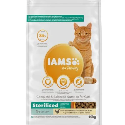 IAMS For Vitality Adult Sterilised Fresh Chicken Dry Cat Food 2 IAMS For Vitality Adult Sterilised Fresh Chicken Dry Cat Food - Image 2