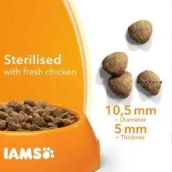 IAMS For Vitality Adult Sterilised Fresh Chicken Dry Cat Food 7 IAMS For Vitality Adult Sterilised Fresh Chicken Dry Cat Food -Trixie || Savic || Hill's Science Plan Sales 8710255150550 3 5