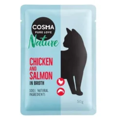 Cosma Nature Pouches Saver Pack 18 X 50g -Trixie || Savic || Hill's Science Plan Sales 99514 pla cosma nature chickensalmon 50g 1
