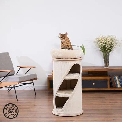 Natural Paradise Scratching Barrel - Sunflower 1 Natural Paradise Scratching Barrel - Sunflower