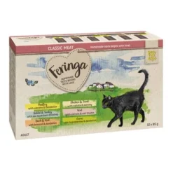 12 X 85g Feringa Classic Meat Menu Pouches Wet Cat Food - Trial Price!* -Trixie || Savic || Hill's Science Plan Sales feringa classicmeat mix prdcvg 12x85g 1000x1000 6 1