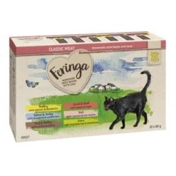 12 X 85g Feringa Classic Meat Menu Pouches Wet Cat Food - Trial Price!* -Trixie || Savic || Hill's Science Plan Sales feringa classicmeat mix psblvg 12x85g 1000x1000 5
