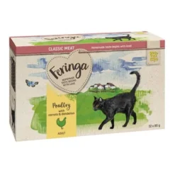 12 X 85g Feringa Classic Meat Menu Pouches Wet Cat Food - Trial Price!* -Trixie || Savic || Hill's Science Plan Sales feringa classicmeat poultry 12x85g 1000x1000 3