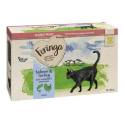 12 X 85g Feringa Classic Meat Menu Pouches Wet Cat Food - Trial Price!* -Trixie || Savic || Hill's Science Plan Sales feringa classicmeat salmonturkey 12x85g 1000x1000 8
