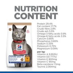 Hill's Science Plan Hill’s Science Plan Mature Adult 7+ No Grain With Chicken -Trixie || Savic || Hill's Science Plan Sales sp no grain cat ma chicken nutrition content 7