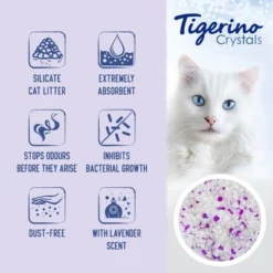 Tigerino Crystals Cat Litter Mixed Trial Pack 14 Tigerino Crystals Cat Litter Mixed Trial Pack -Trixie || Savic || Hill's Science Plan Sales tigerino boards benefits crystals lavander en 1000x1000 2