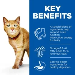 Hill's Science Plan Mature Adult 7+ Senior Vitality -Trixie || Savic || Hill's Science Plan Sales uk cat mature adult youthful vitality chicken pouch transition benefits 2